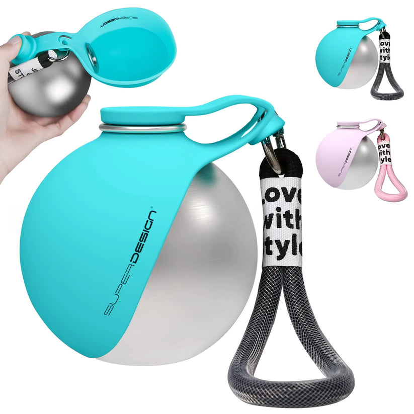 Bouteille d'eau portable  2 en 1 pour chiens