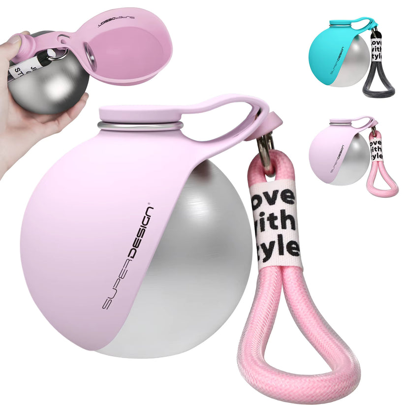 Bouteille d'eau portable  2 en 1 pour chiens